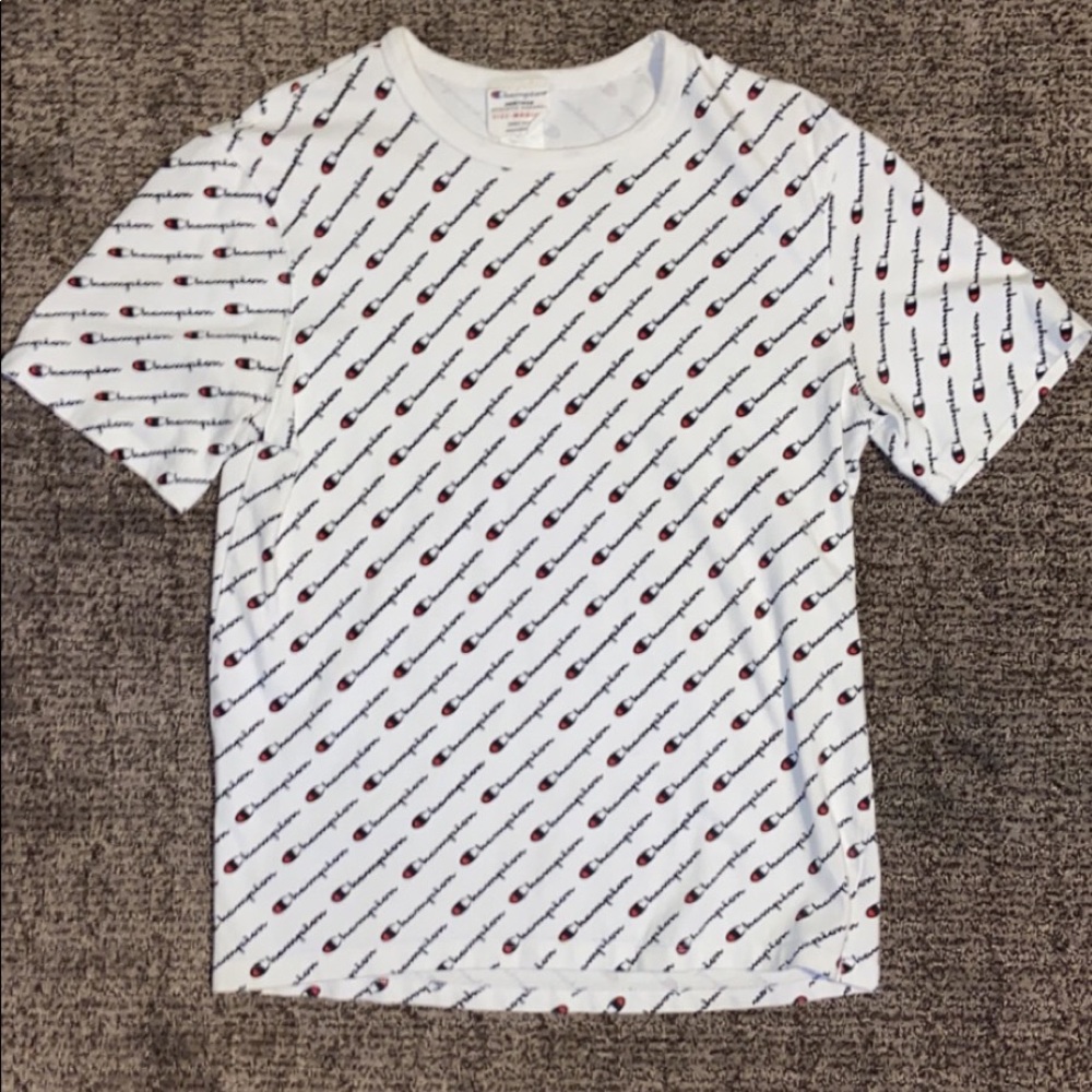 Champion Heritage All Over Print White T-Shirt
